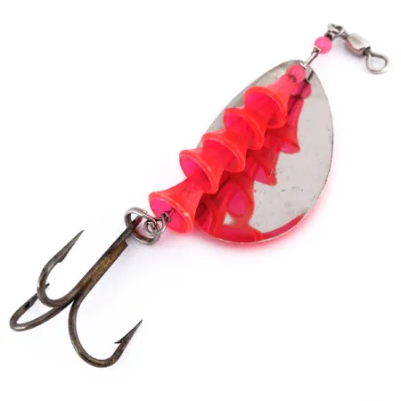 Luhr Jensen TEE Spoon 5 UV Cucharilla, Níquel / Naranja, 12g, UV, #10011