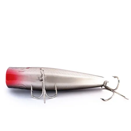 Bass Pro Shops XTS Popper, Antracita Plata, 10,5g, Sonajero, #10016