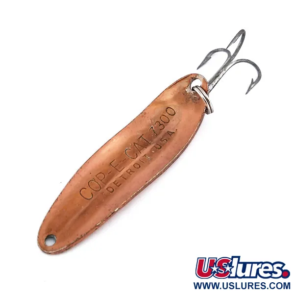 Dardevle Cop-E-Cat 7300 Cucharilla, Cobre martilleado, 10g, #10055