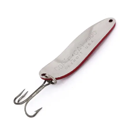 Dardevle Cop-E-Cat 7300 Cucharilla, Rojo/Blanco/Níquel, 14g, #10056