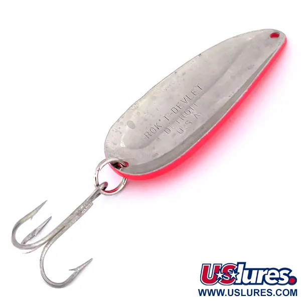 Eppinger Dardevle Rok't Devlet UV Cuchara, Rojo/Negro/Níquel, 35g, #10062