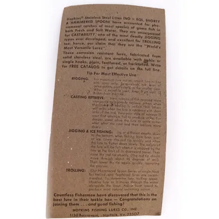 Hopkins Shorty 75 Jig metálico, Níquel martillado, 21g, Inox, #10069