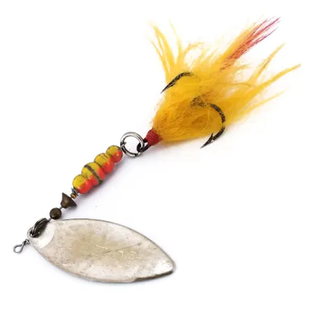 Mepps Aglia Long 4 Dressed Cucharilla, Plata, 17g, Hoja Sauce, #10073