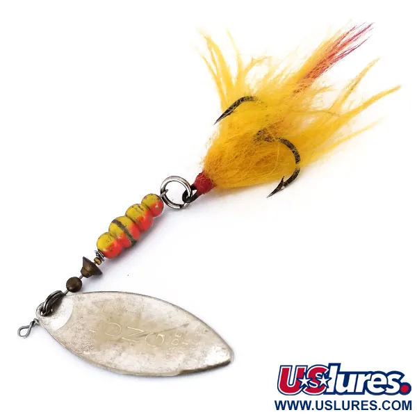 Mepps Aglia Long 4 Dressed Cucharilla, Plata, 17g, Hoja Sauce, #10073