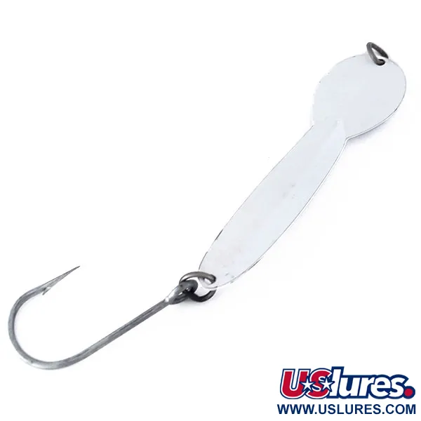 Luhr Jensen Loco Troll Cucharilla Curricán, Níquel/Blanco, 14g, #10100