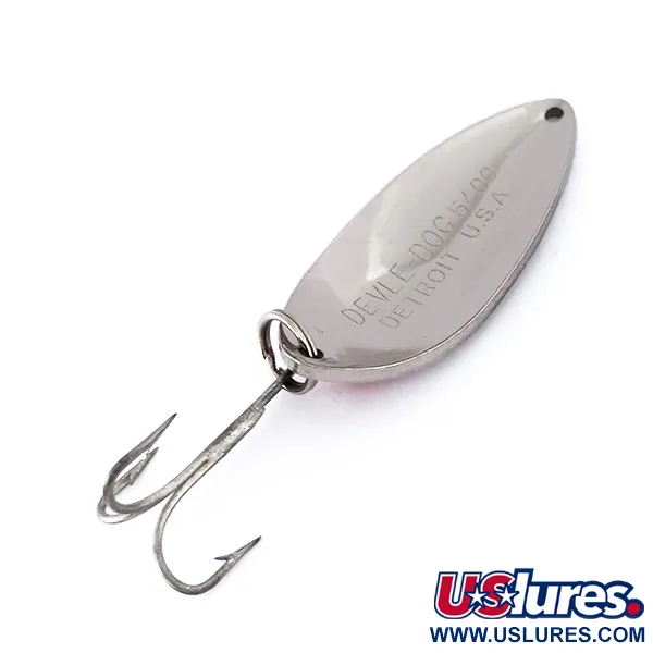 Dardevle Devle Dog Cucharilla, Níquel / Rojo, 18g, Vintage, #10104