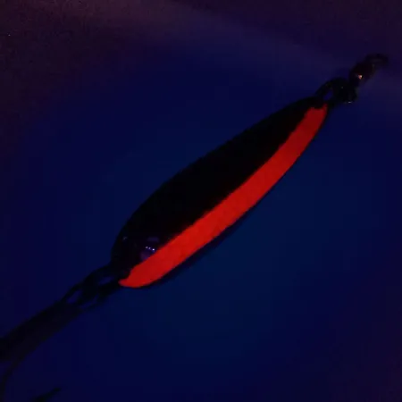 Luhr Jensen Krocodile Die #4 UV Cucharilla, Latón/Naranja, 14g, #10111