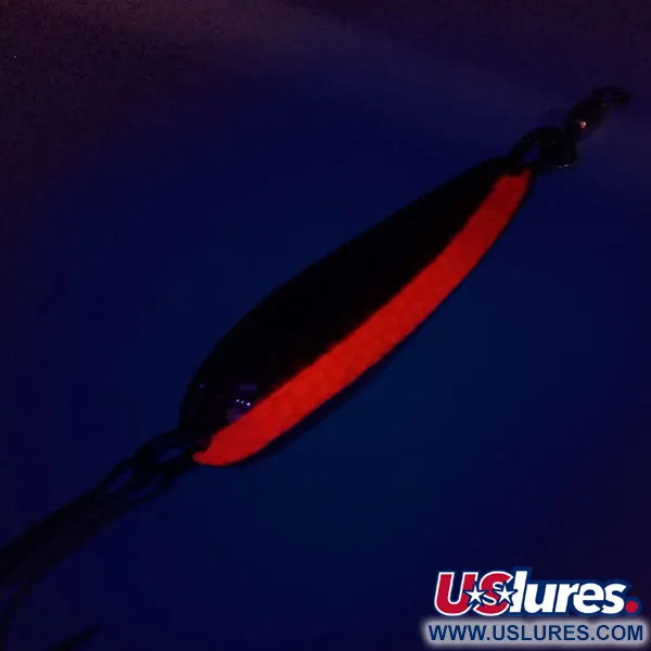 Luhr Jensen Krocodile Die #4 UV Cucharilla, Latón/Naranja, 14g, #10111