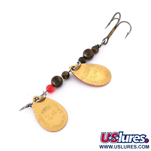 Thomas Double Spinn Cucharilla doble, Oro / Rojo, 5g, USA, #10133