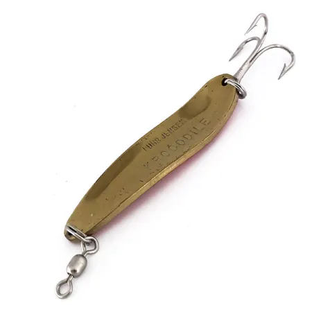 Luhr Jensen Krocodile Die #4 UV Cucharilla, Oro/Naranja, 21g, UV, #10159