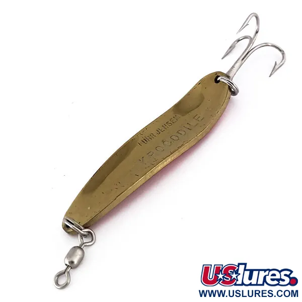 Luhr Jensen Krocodile Die #4 UV Cucharilla, Oro/Naranja, 21g, UV, #10159