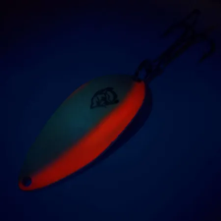 Cucharilla Eppinger Dardevle Devle Dog, Blanco/Naranja/Níquel, 18g #10166