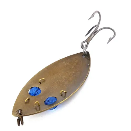 Gibbs One Eye Wiggler Cucharilla, Bronce/Azul, 35g, Cuentas Azules, #10169