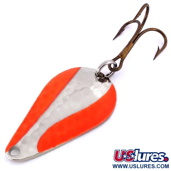 Acme Stee-Lee UV Cucharilla, Níquel / Naranja, 14g, UV Glow, #10371