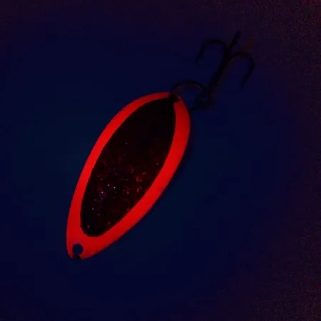 Dardevle Devle Dog 5400 Cucharilla, Rojo Fluo/Níquel, 14g, #10211