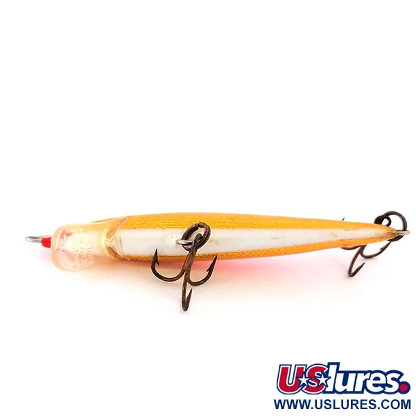 Rapala Original Floater F7 Señuelo, Naranja Oro, 4g, Balsa, #10216