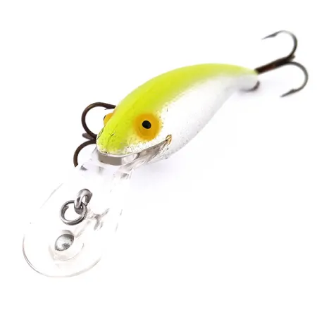 Cotton Cordell Wally Diver Señuelo, Plata/Chartreuse, 7g, Glow, #10217