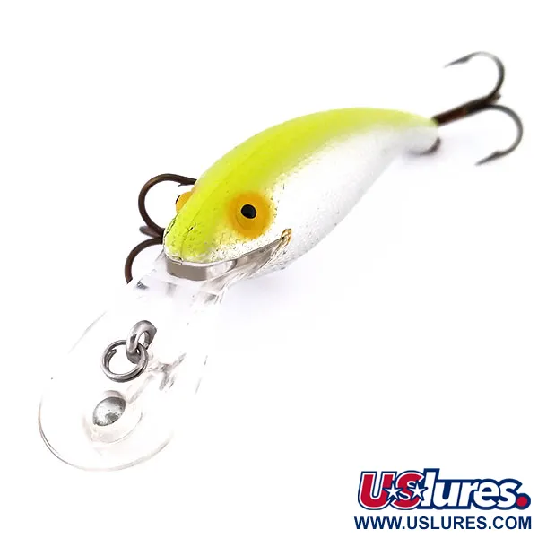 Cotton Cordell Wally Diver Señuelo, Plata/Chartreuse, 7g, Glow, #10217