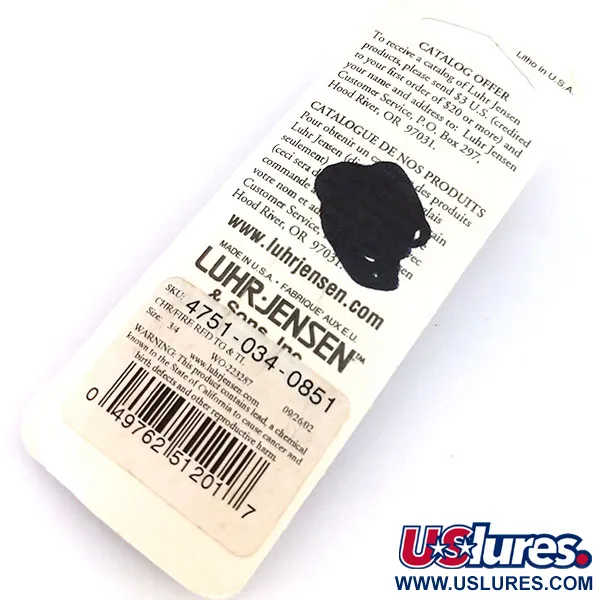 Luhr Jensen Crippled Herring Jig, Fire Red, 21g, Hoja, #10235