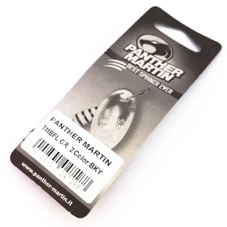 Panther Martin 2 Cucharilla, Black / Yellow, 2.5g, Eje pasante, #10242