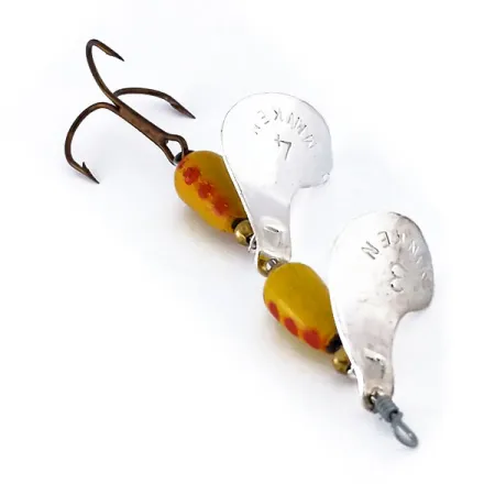 Panther Martin Minken Tandem Cucharilla, Níquel/Amarillo/Rojo, 14g, #10868