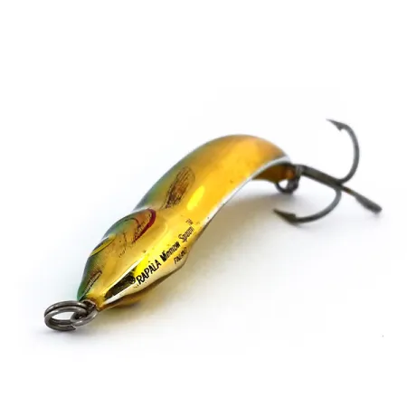 Rapala Minnow Spoon Cucharilla, Oro/Verde, 15g, Escamas, #10269