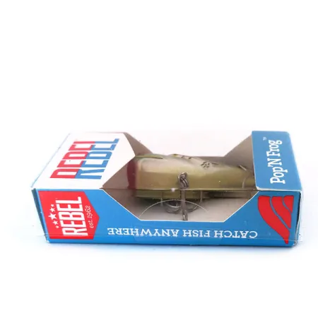 Rebel Pop'N Frog Popper, Rana Verde, 7g, Boca Cóncava, #10286