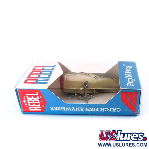 Rebel Pop'N Frog Popper, Rana Verde, 7g, Boca Cóncava, #10286