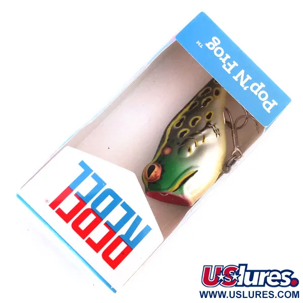 Rebel Pop'N Frog Popper, Rana Verde, 7g, Boca Cóncava, #10286
