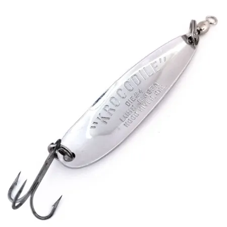 Luhr Jensen Krocodile Die #4 Ondulante, Níquel / Azul, 19g, USA, #10296