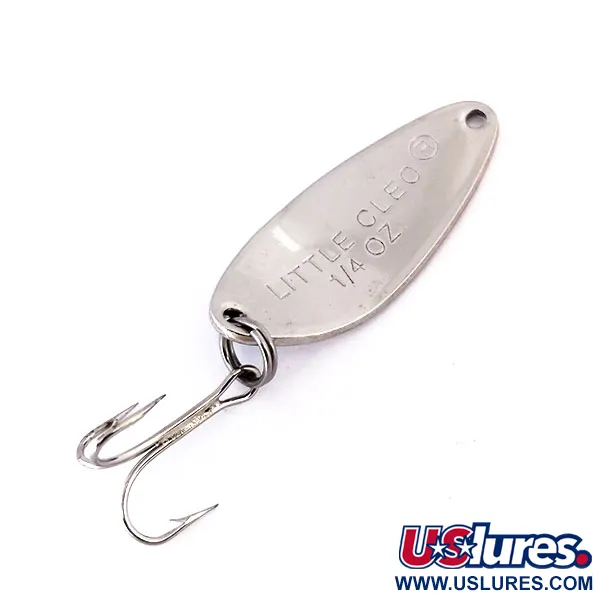 Acme Little Cleo Cuchara, Níquel / Azul, 7g, Perfil Ancho, #10307