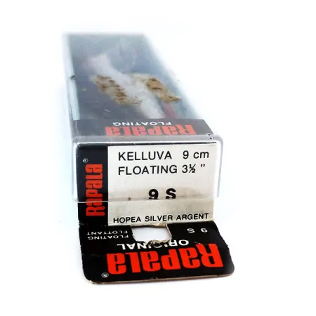 Rapala Original Floater F9 Señuelo, S (Silver), 4g, Balsa, #10319