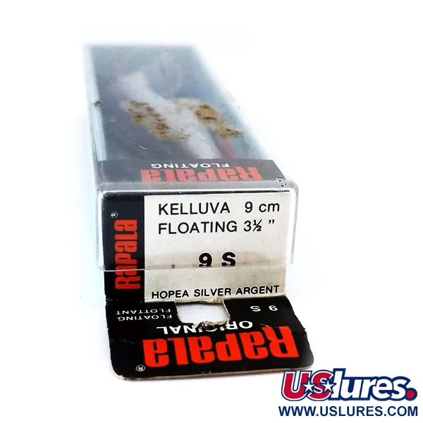 Rapala Original Floater F9 Señuelo, S (Silver), 4g, Balsa, #10319