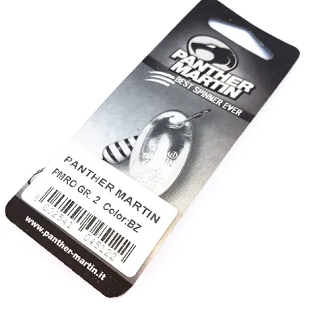 Panther Martin 2 Cucharilla, Negro/Rojo/Oro, 2,5g, Hoja en eje, #10327