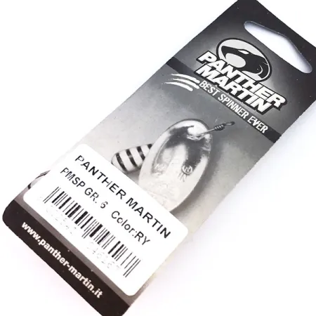 Panther Martin 6 Cucharilla, Rojo / Amarillo, 6g, Eje Pasante, #10323