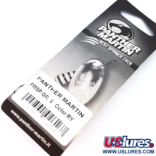 Panther Martin 6 Cucharilla, Rojo / Amarillo, 6g, Eje Pasante, #10323