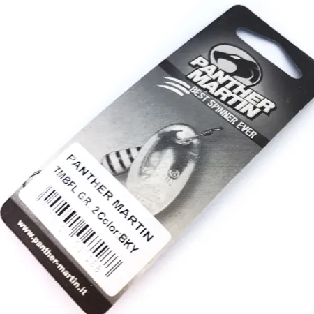 Panther Martin 2 Cucharilla, Negro/Amarillo, 2.5g, Hoja sobre eje, #10324