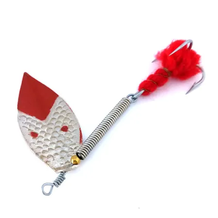 Panther Martin Francese Tirlindada con Lana Cucharilla, Plata/Rojo, 3g, #10351