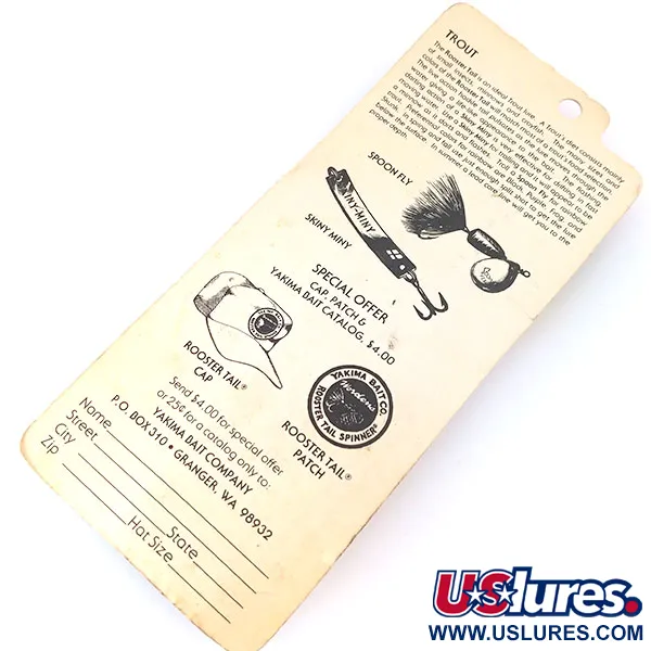 Worden’s Original Rooster Tail 4 Cucharilla, Plata, 7g, #10379