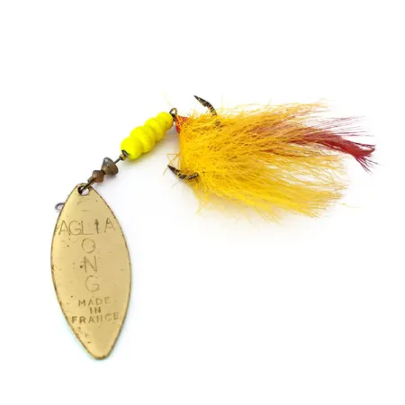Mepps Aglia Long 4 Dressed Cucharilla, Fluo, 17g, Bucktail, #10380