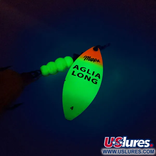 Mepps Aglia Long 4 Dressed Cucharilla, Fluo, 17g, Bucktail, #10380