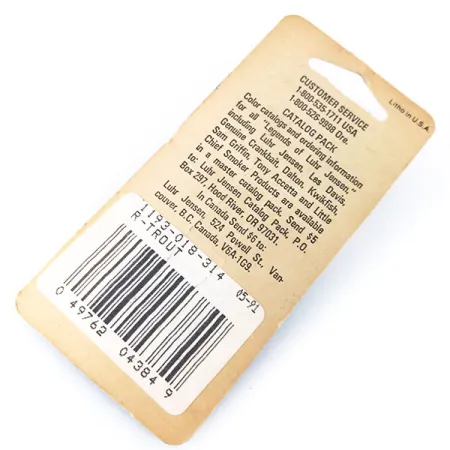 Luhr Jensen Hus-lure Cucharilla, Trucha/Níquel, 4g, #10383