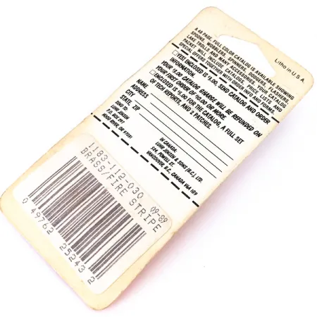 Luhr Jensen Mister J Cucharilla, Latón/Rojo, 2.5g, Fire Stripe, #10387