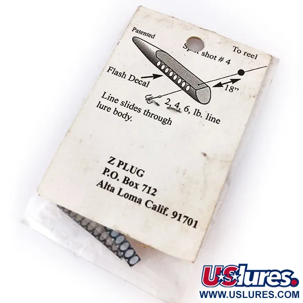 ZPlug Lures Z Plug Mini Señuelo inline, Dorado, 2g, Diseño pasante, #10390