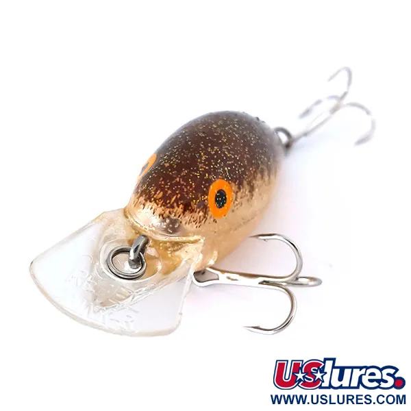 Rebel Crank R Crankbait, Marrón/Oro, 10g, Flotante, #10415