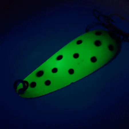Nebco Aqua Spoon Cucharilla, Verde Neón, 14g, UV Glow, #10421