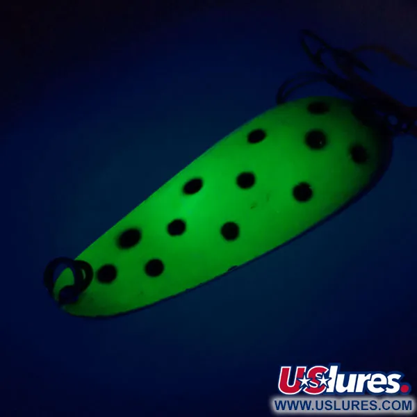Nebco Aqua Spoon Cucharilla, Verde Neón, 14g, UV Glow, #10421