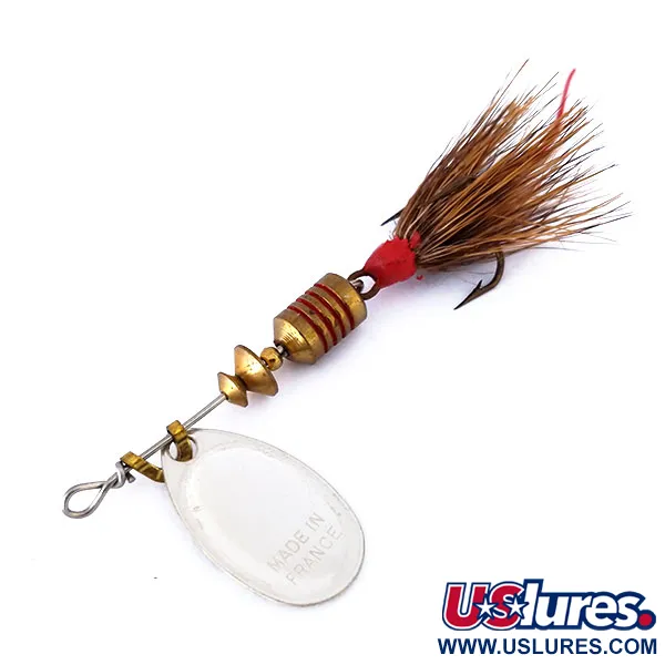 Mepps Aglia 1 Dressed Cucharilla, Negro / Blanco, 3.5g, Potera, #10433