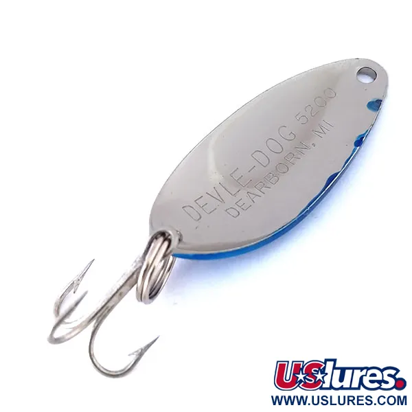 Dardevle Devle Dog 5200 Cucharilla, Níquel / Azul, 7g, #10447