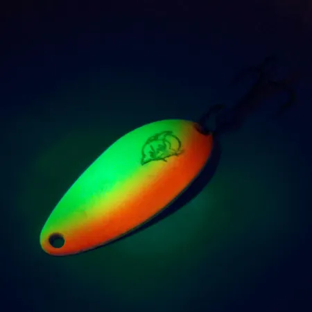 Dardevle Devle Dog 5200 UV Cucharilla, Amar/Naran/Níquel, 7g, UV, #10450